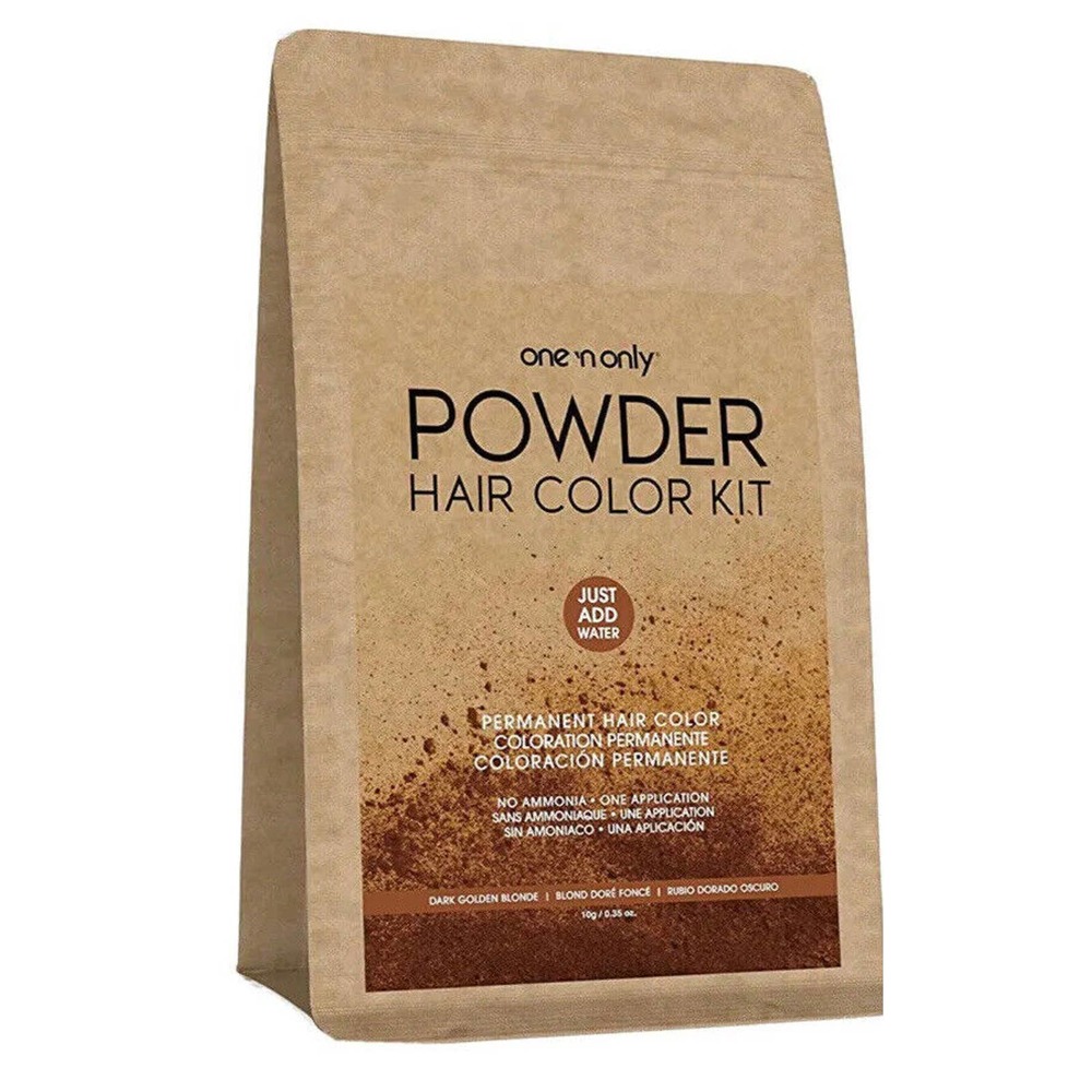Powder Hair Color Kit - Dark Golden Blonde by One n Only- pack of 3